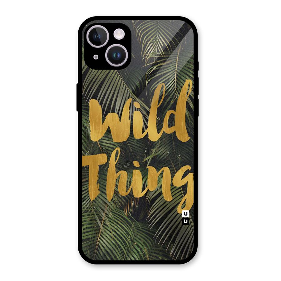 Wild Leaf Thing Glass Back Case for iPhone 14 Plus