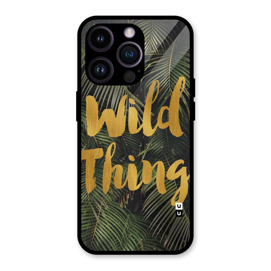Wild Leaf Thing Glass Back Case for iPhone 14 Pro