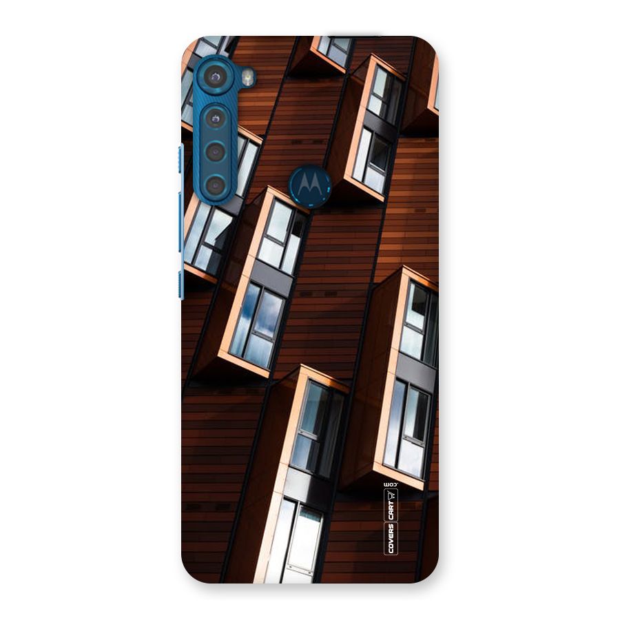 Window Abstract Back Case for Motorola One Fusion Plus