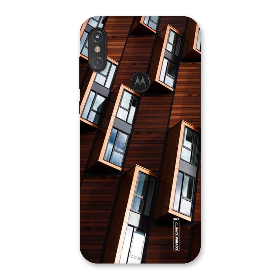 Window Abstract Back Case for Motorola One Power