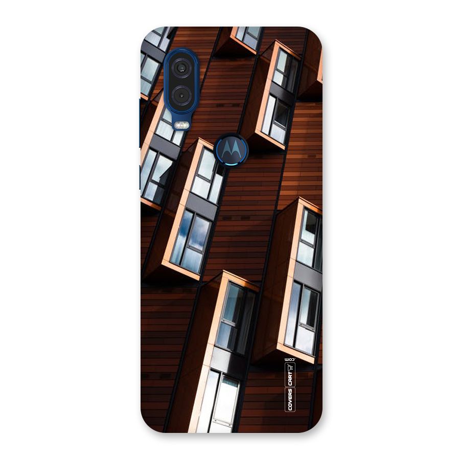 Window Abstract Back Case for Motorola One Vision