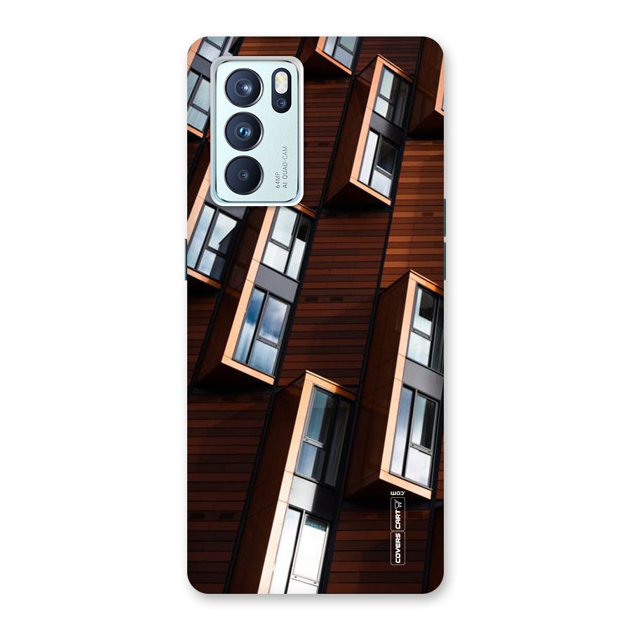 Window Abstract Back Case for Oppo Reno6 Pro 5G