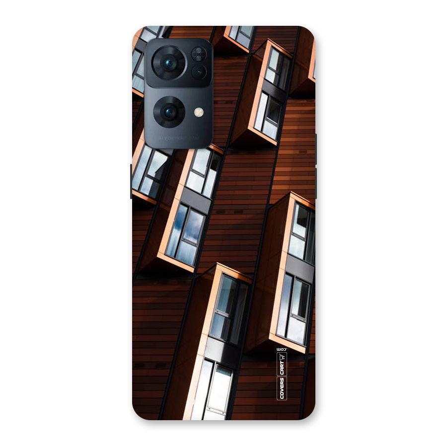 Window Abstract Back Case for Oppo Reno7 Pro 5G