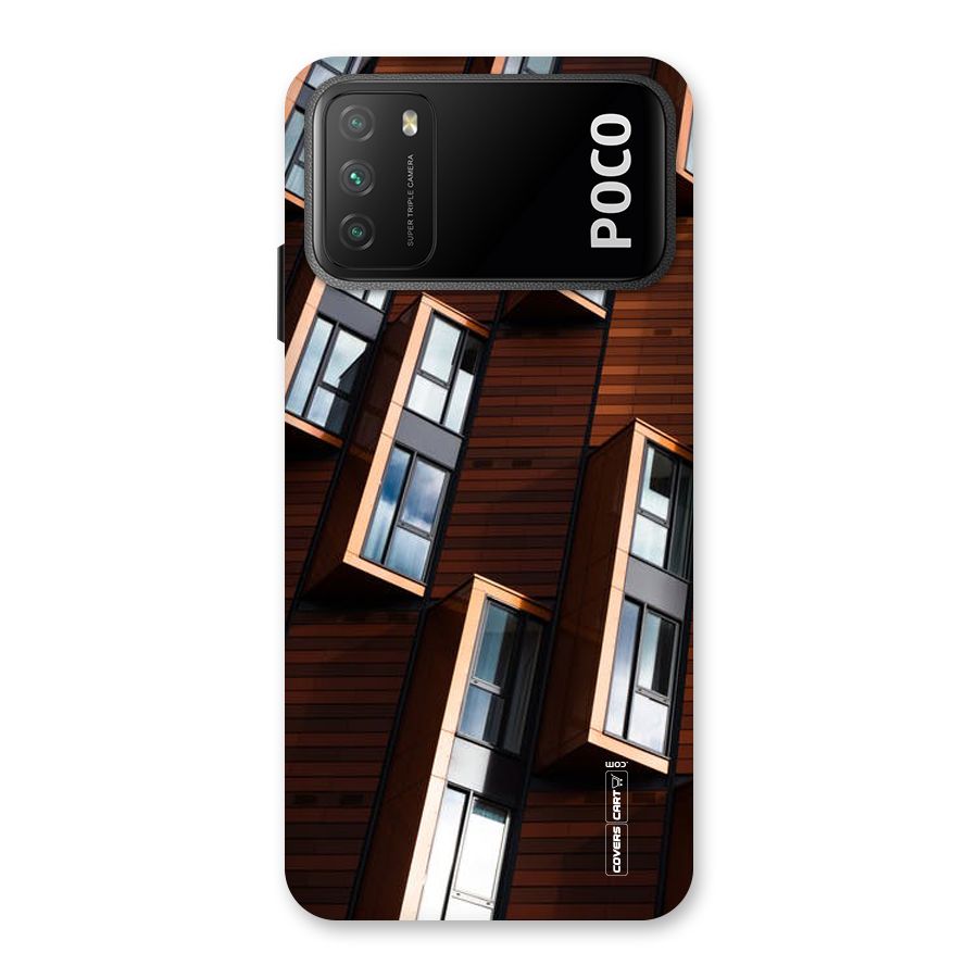 Window Abstract Back Case for Poco M3