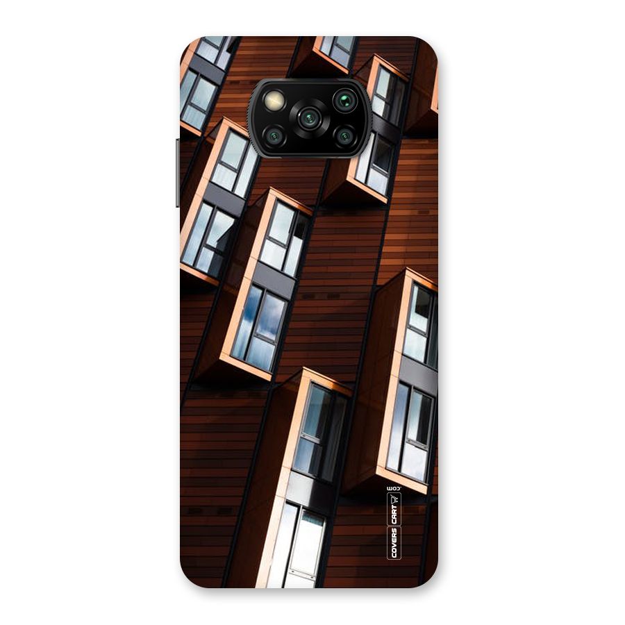 Window Abstract Back Case for Poco X3