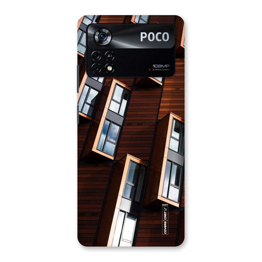Window Abstract Back Case for Poco X4 Pro 5G