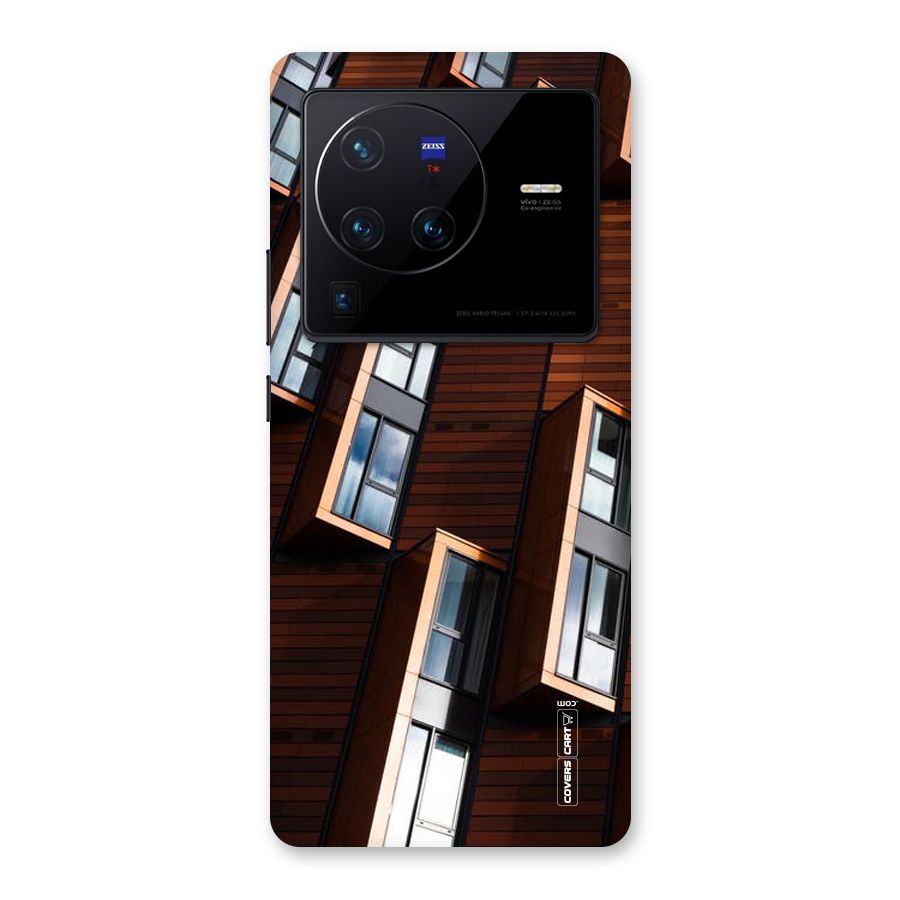 Window Abstract Back Case for Vivo X80 Pro