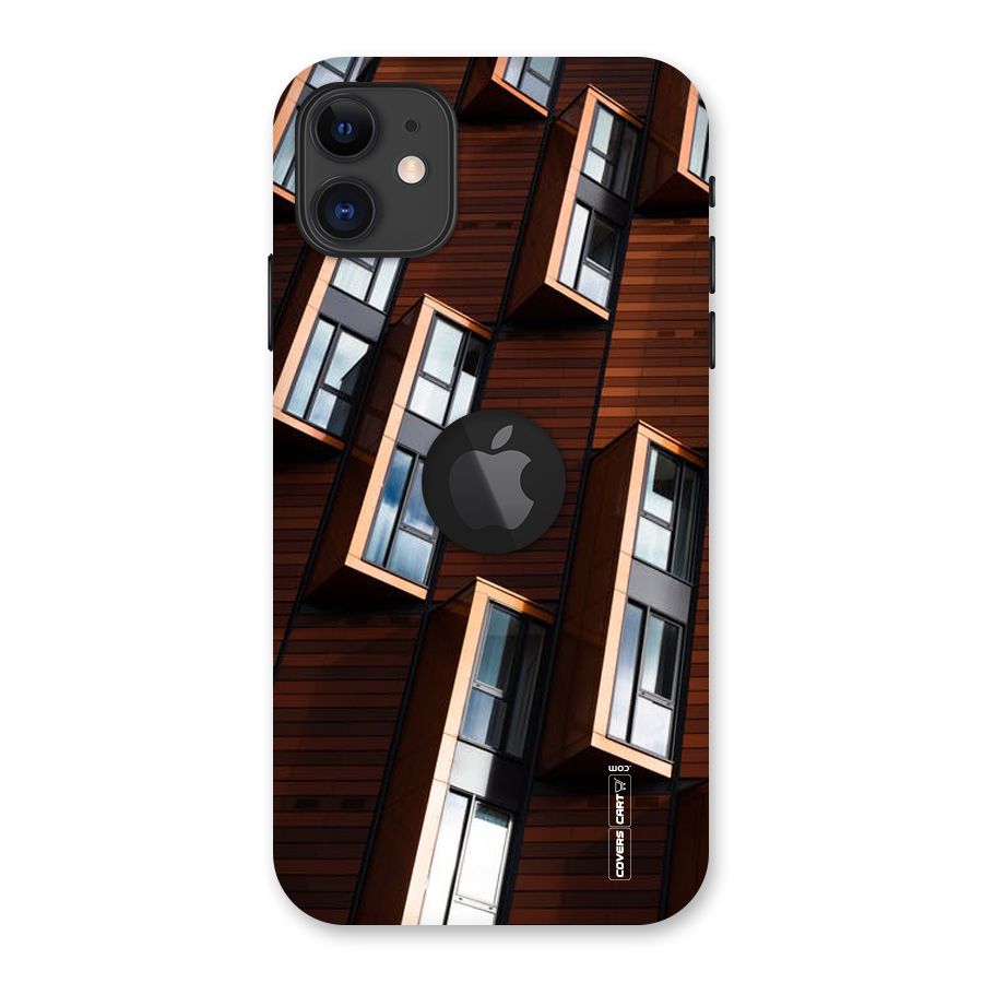 Window Abstract Back Case for iPhone 11 Logo Cut