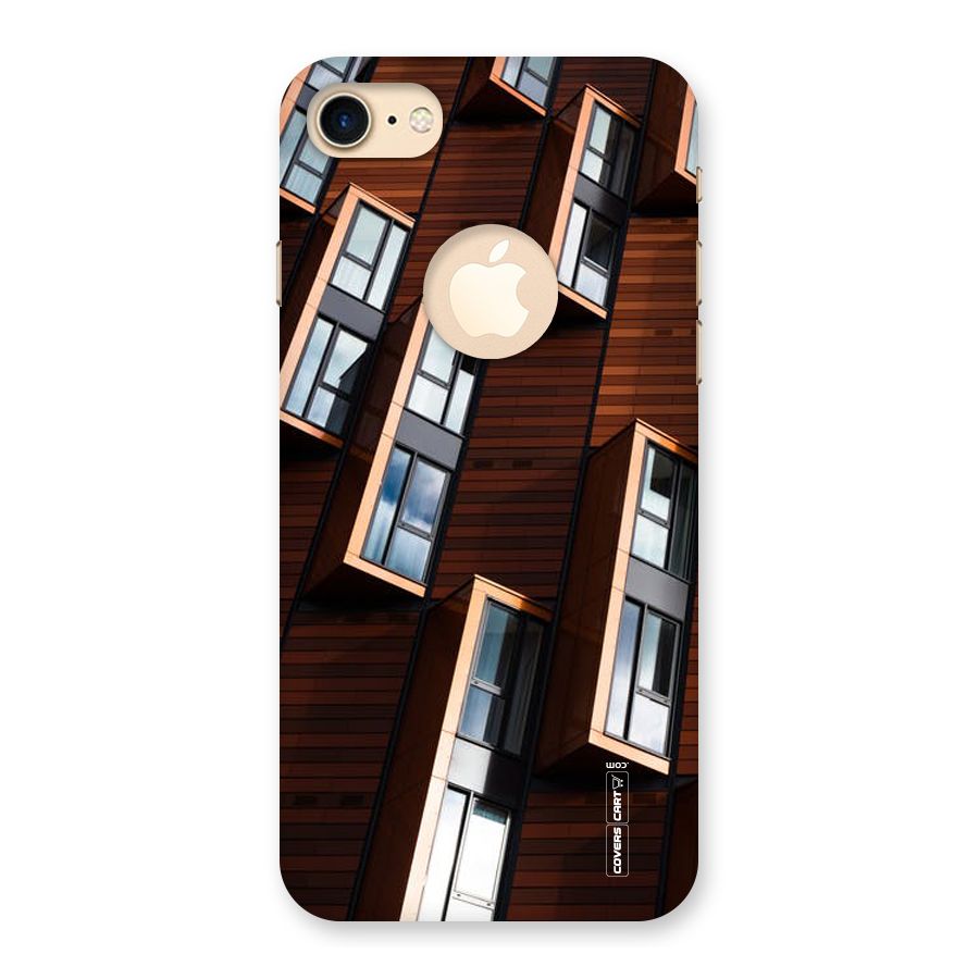 Window Abstract Back Case for iPhone 7 Logo Cut