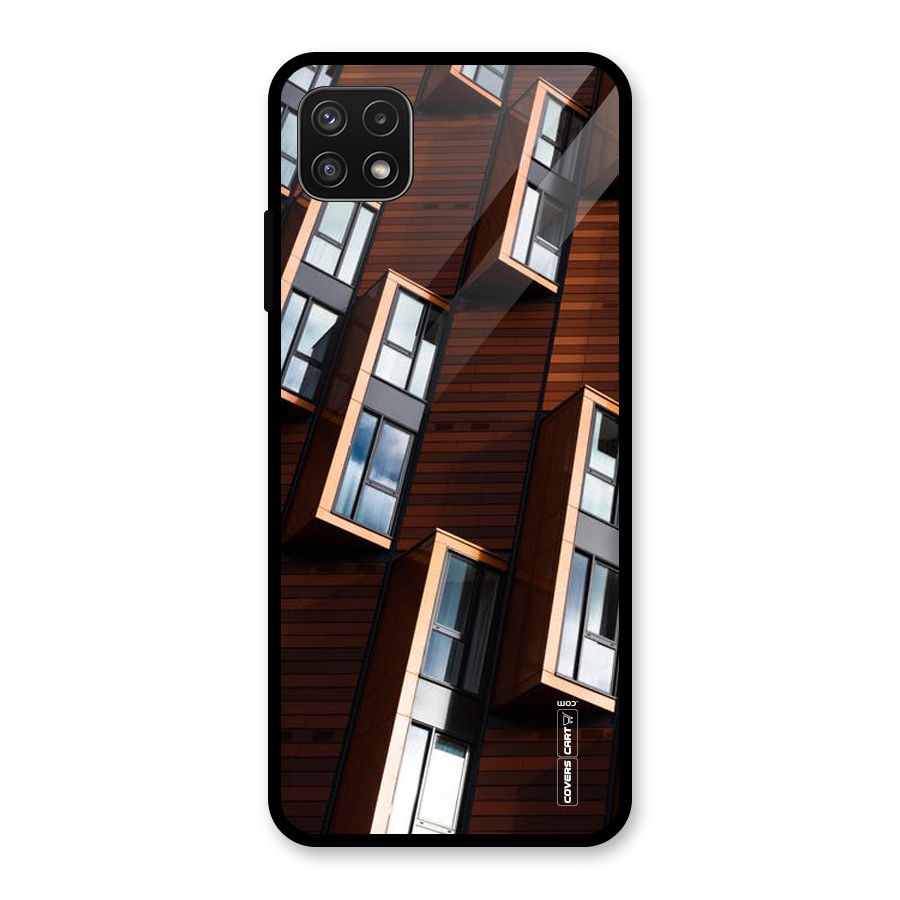 Window Abstract Glass Back Case for Galaxy A22 5G