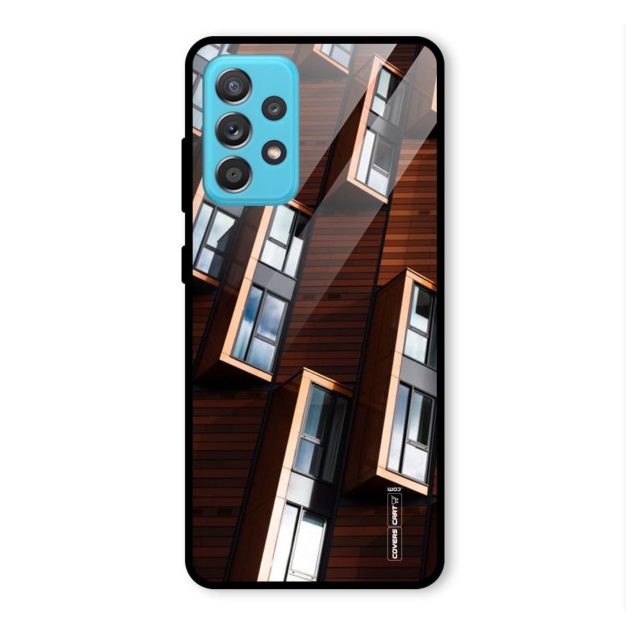Window Abstract Glass Back Case for Galaxy A52