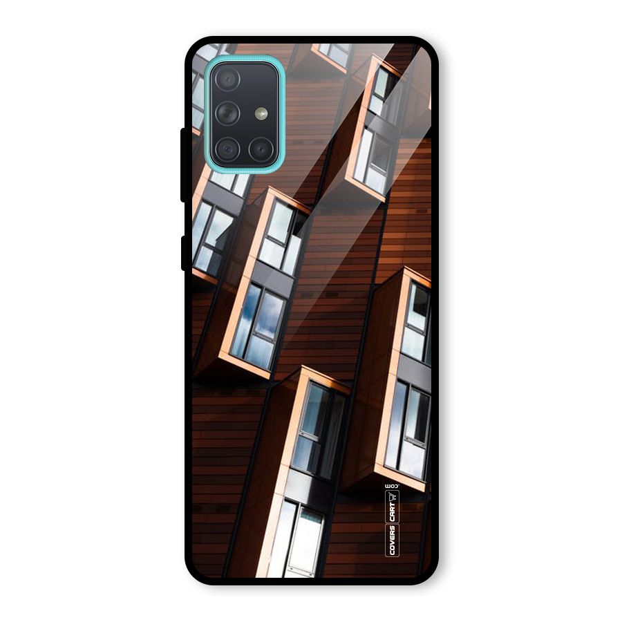 Window Abstract Glass Back Case for Galaxy A71