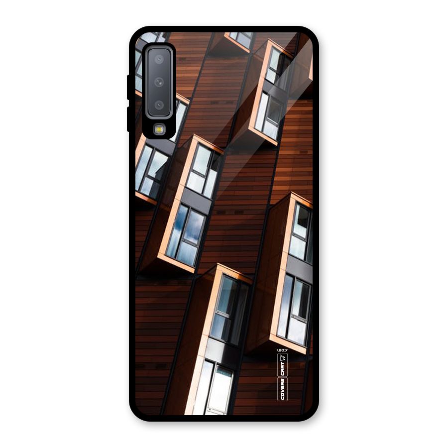 Window Abstract Glass Back Case for Galaxy A7 (2018)