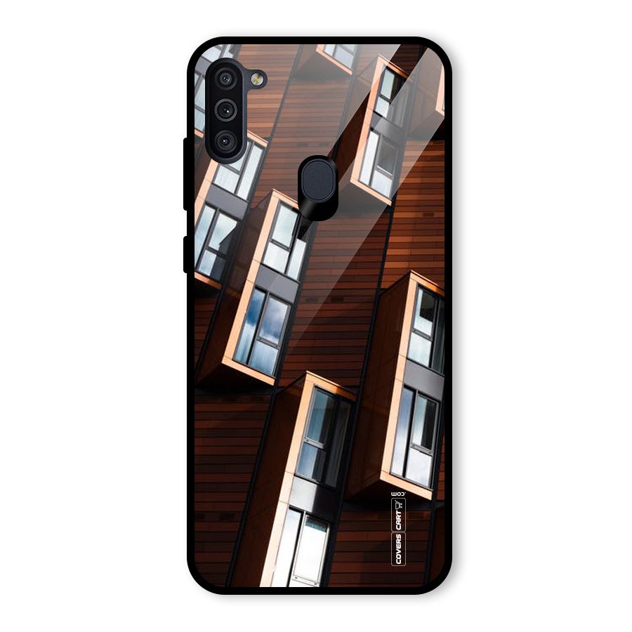 Window Abstract Glass Back Case for Galaxy M11