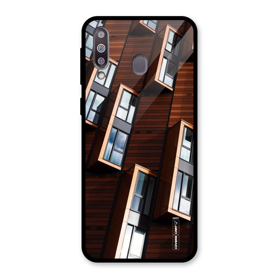 Window Abstract Glass Back Case for Galaxy M30
