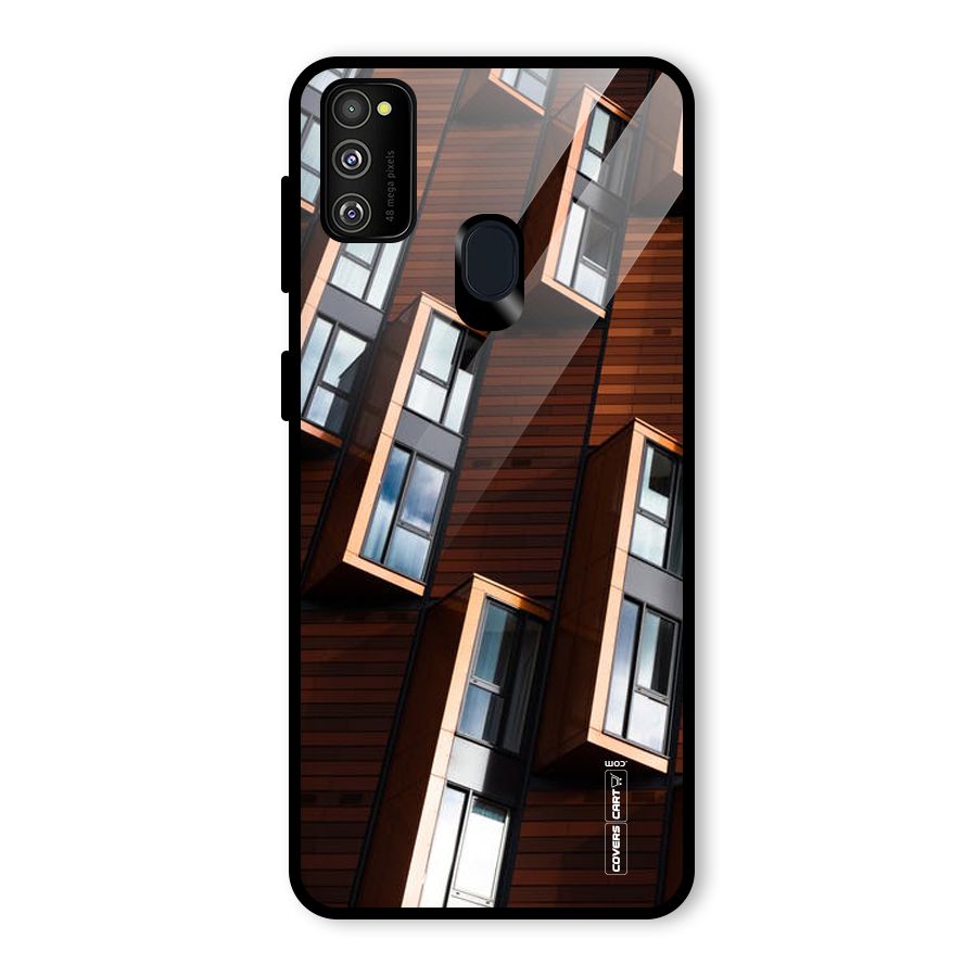 Window Abstract Glass Back Case for Galaxy M30s