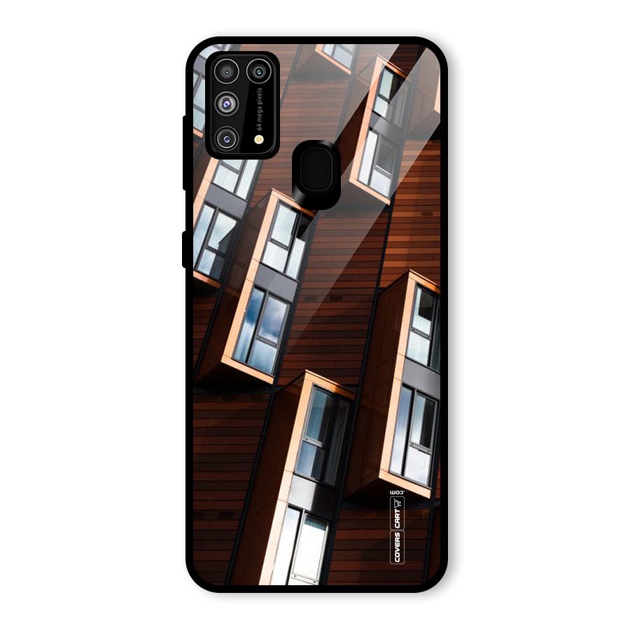 Window Abstract Glass Back Case for Galaxy M31