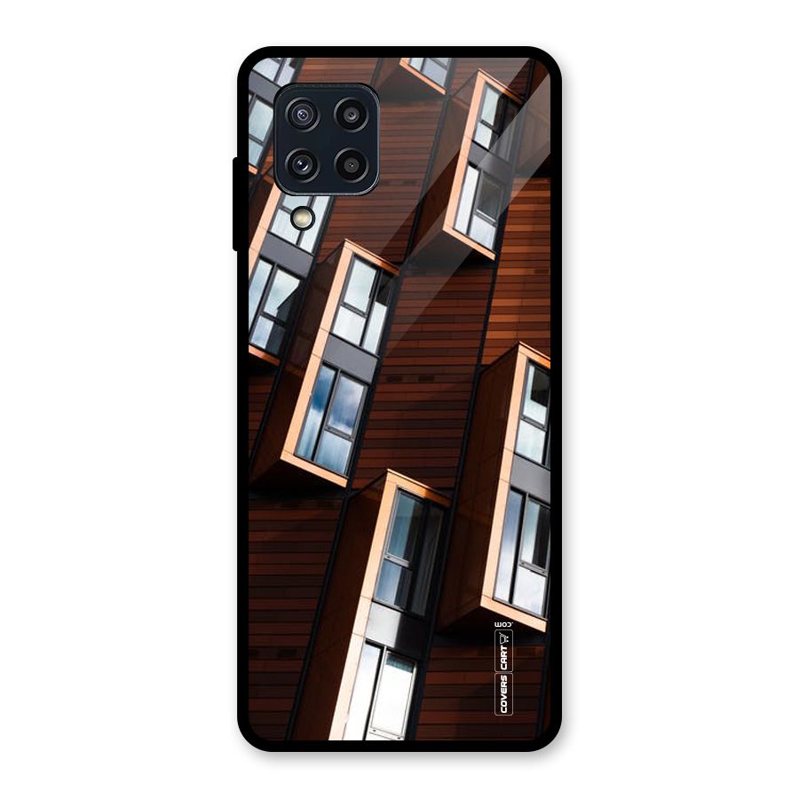 Window Abstract Glass Back Case for Galaxy M32