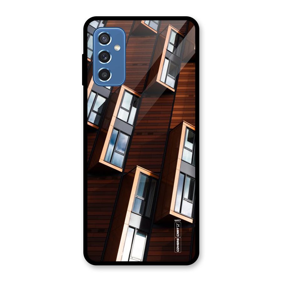 Window Abstract Glass Back Case for Galaxy M52 5G