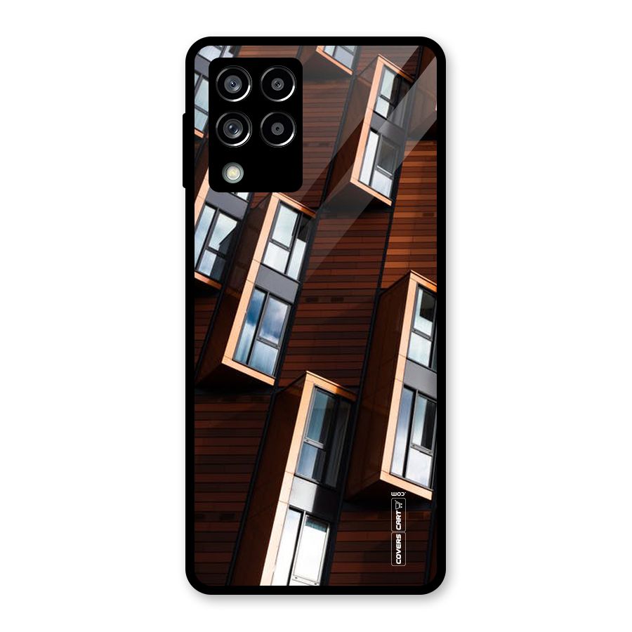 Window Abstract Glass Back Case for Galaxy M53 5G