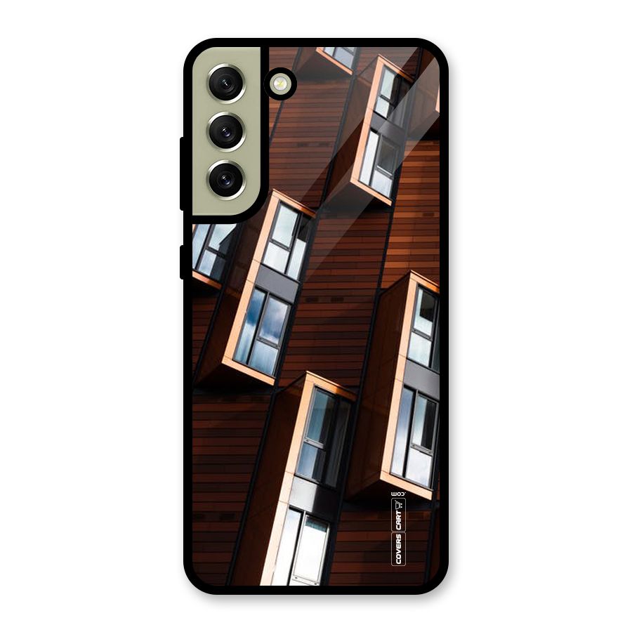Window Abstract Glass Back Case for Galaxy S21 FE 5G