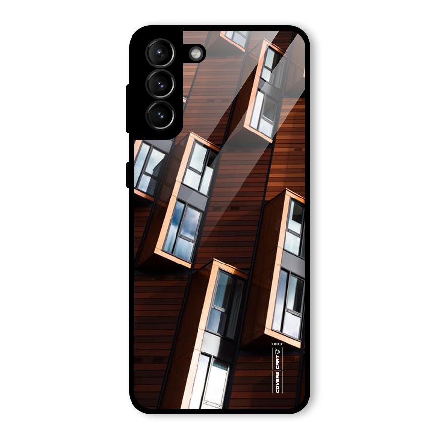 Window Abstract Glass Back Case for Galaxy S21 Plus