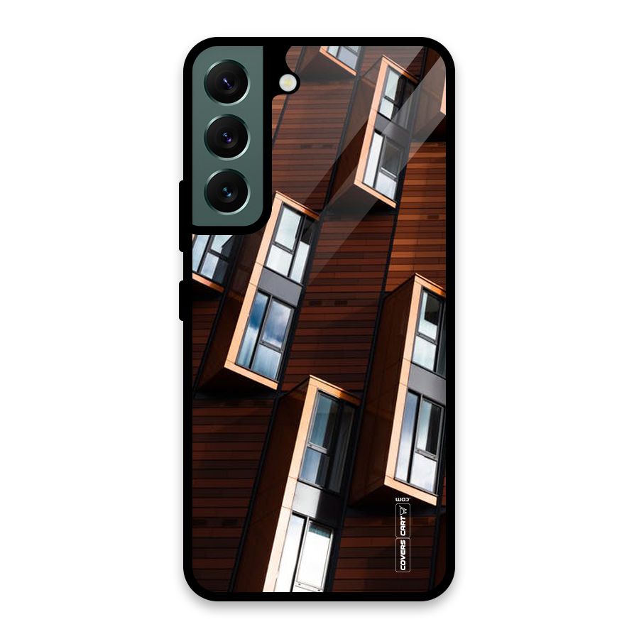Window Abstract Glass Back Case for Galaxy S22 5G