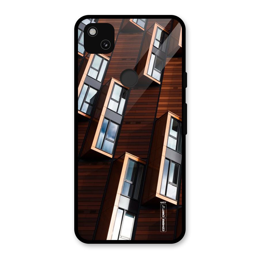 Window Abstract Glass Back Case for Google Pixel 4a