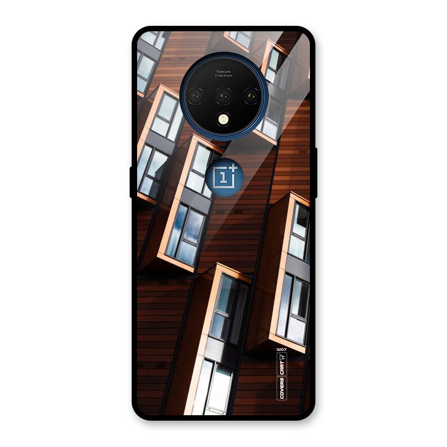 Window Abstract Glass Back Case for OnePlus 7T