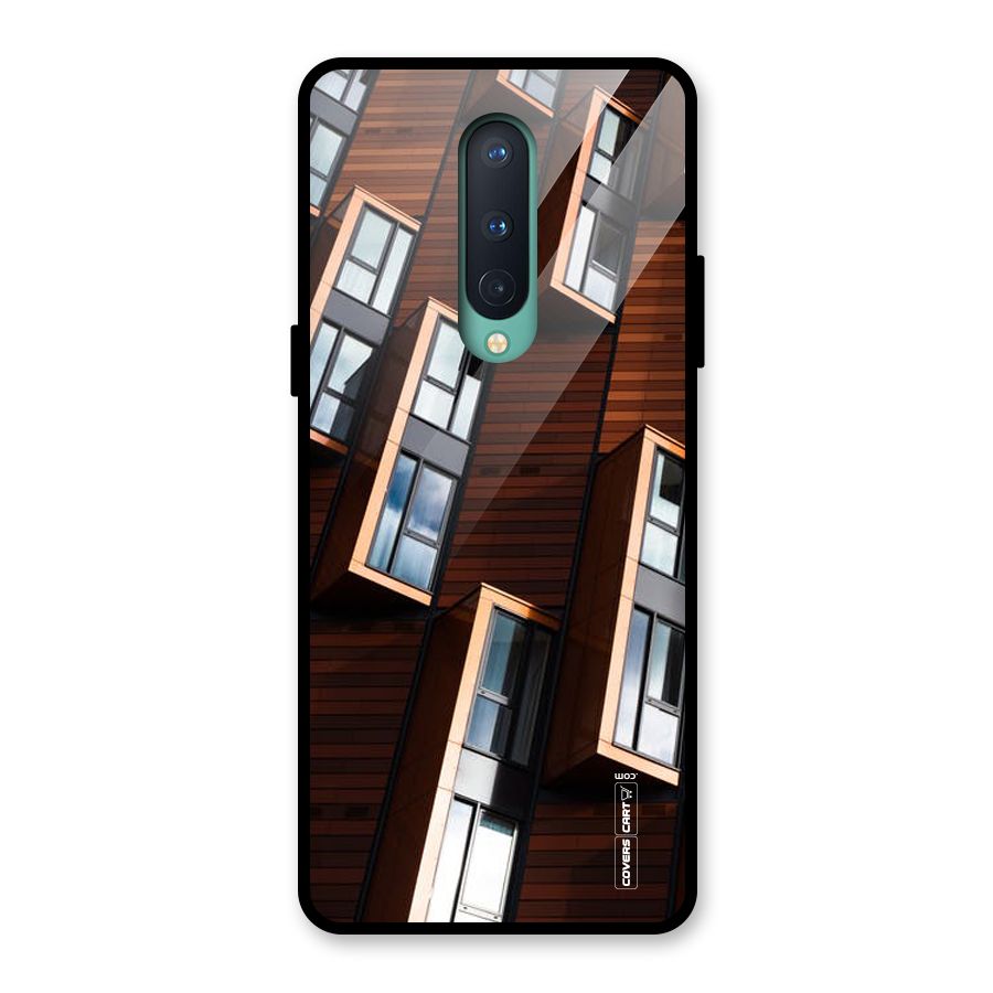 Window Abstract Glass Back Case for OnePlus 8