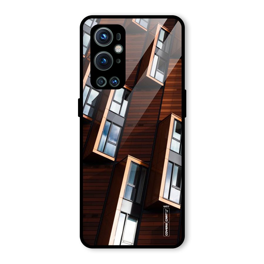 Window Abstract Glass Back Case for OnePlus 9 Pro