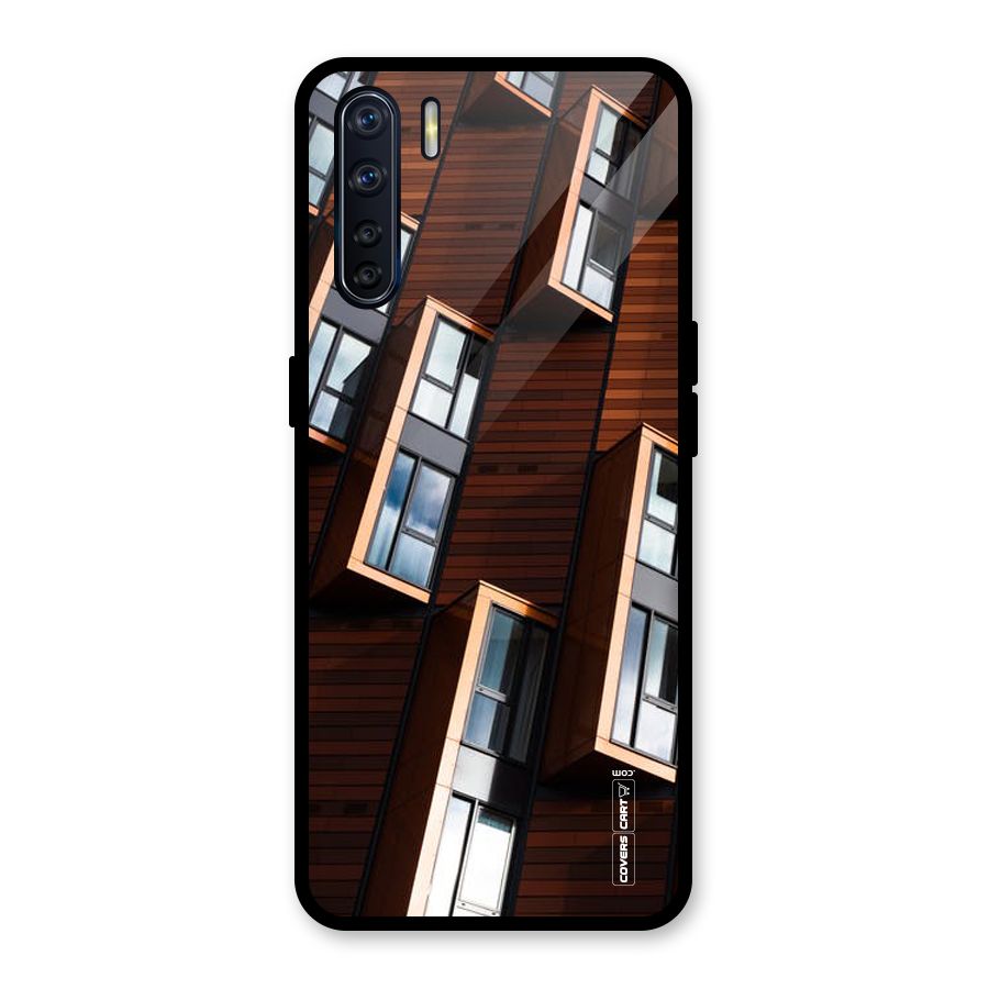 Window Abstract Glass Back Case for Oppo F15