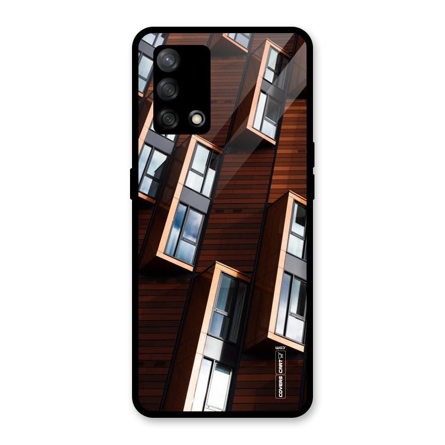 Window Abstract Glass Back Case for Oppo F19