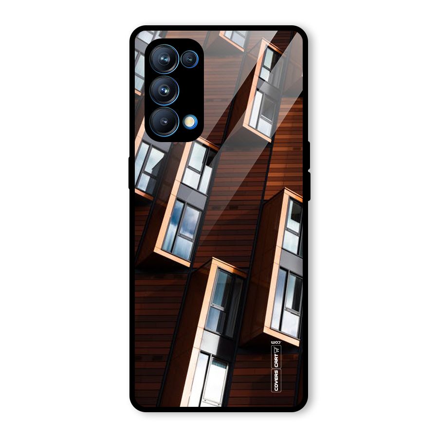 Window Abstract Glass Back Case for Oppo Reno5 Pro 5G