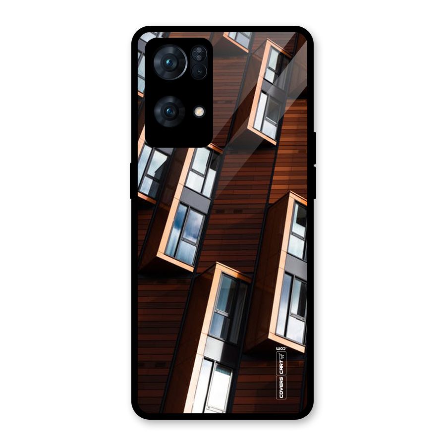 Window Abstract Glass Back Case for Oppo Reno7 Pro 5G