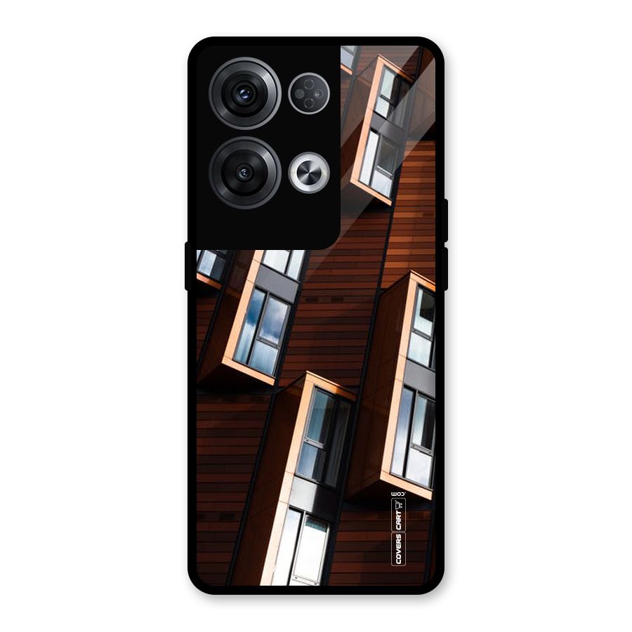 Window Abstract Glass Back Case for Oppo Reno8 Pro 5G