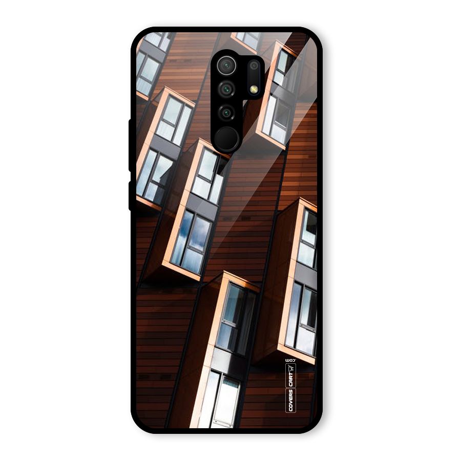 Window Abstract Glass Back Case for Poco M2