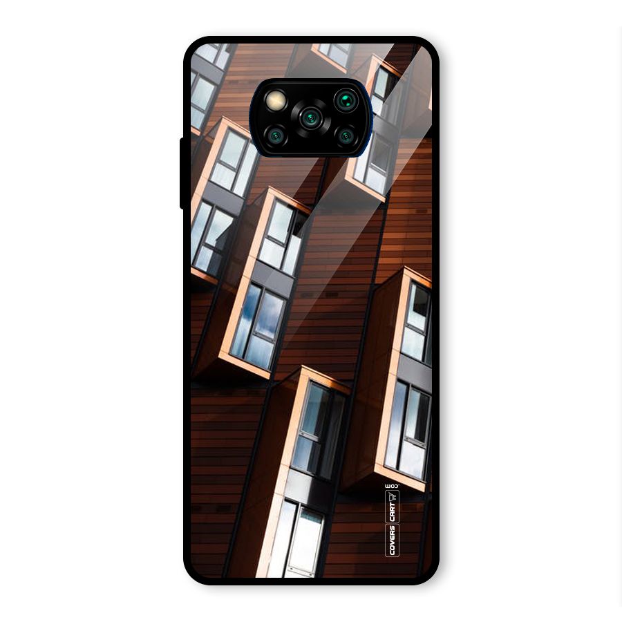 Window Abstract Glass Back Case for Poco X3 Pro