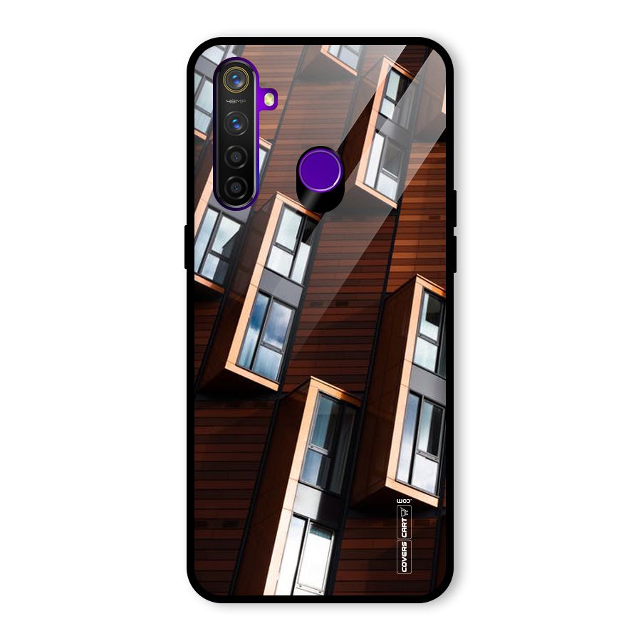 Window Abstract Glass Back Case for Realme 5 Pro