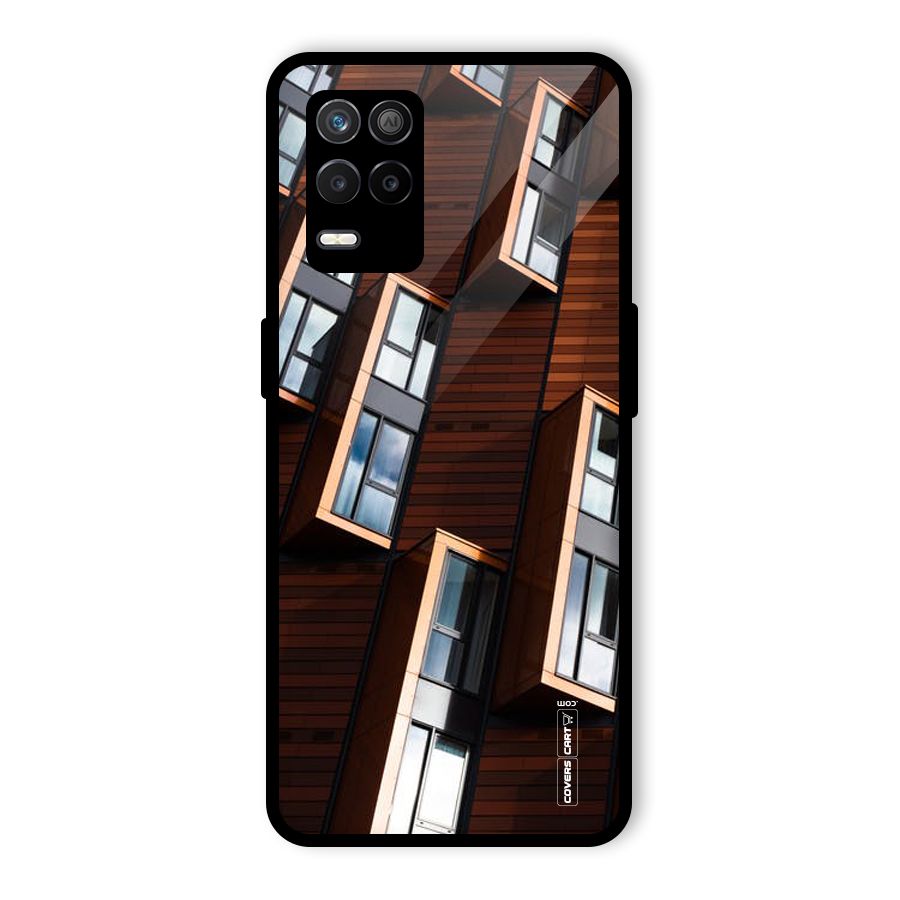 Window Abstract Glass Back Case for Realme 8 5G