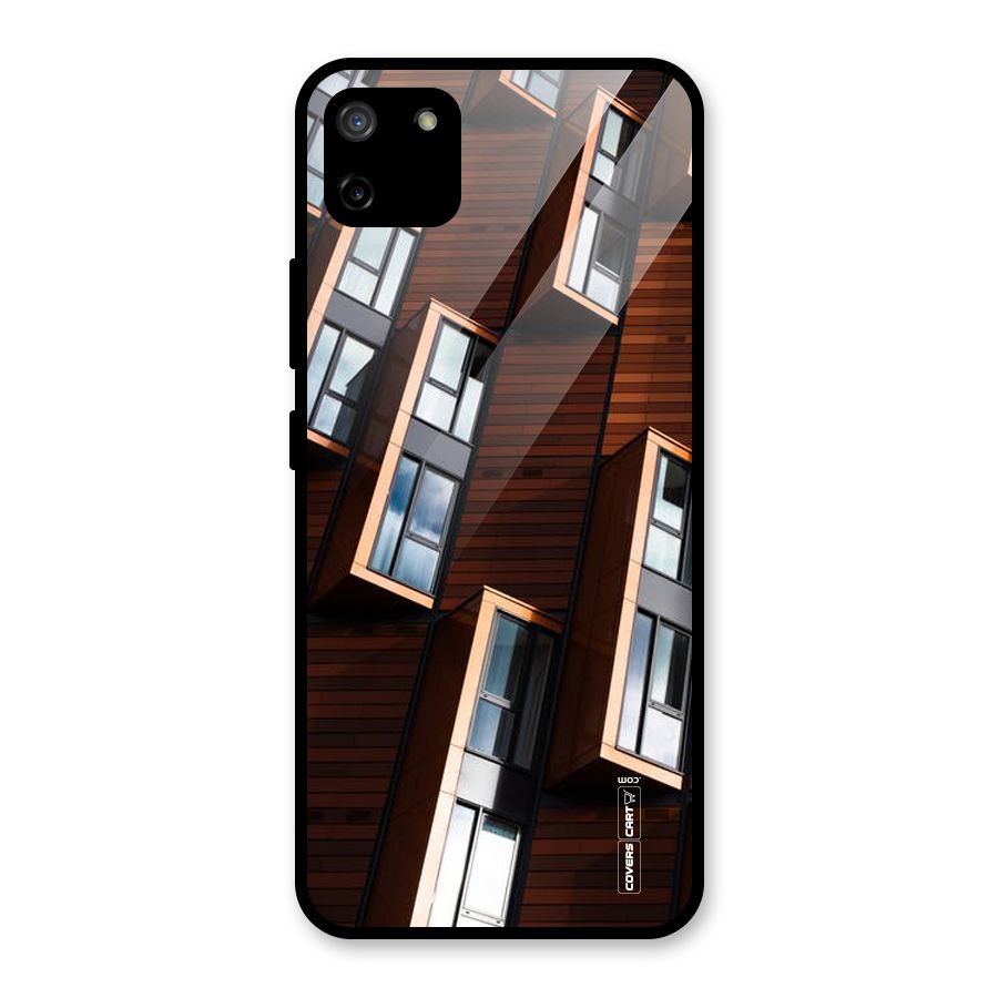 Window Abstract Glass Back Case for Realme C11
