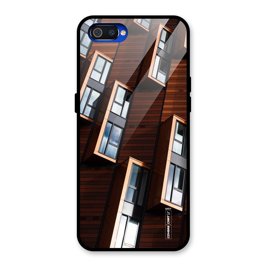 Window Abstract Glass Back Case for Realme C2
