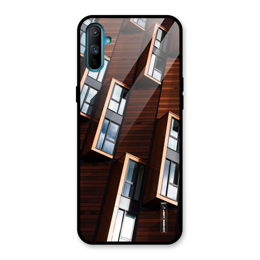 Window Abstract Glass Back Case for Realme C3