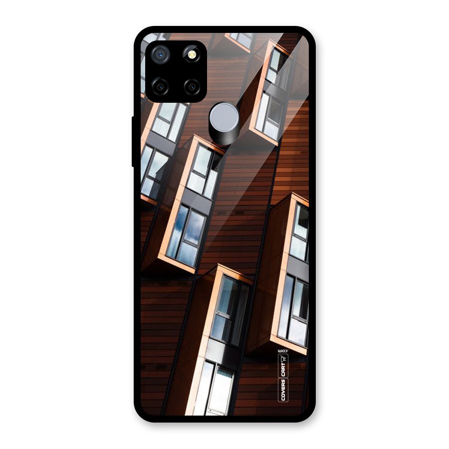 Window Abstract Glass Back Case for Realme Narzo 30A