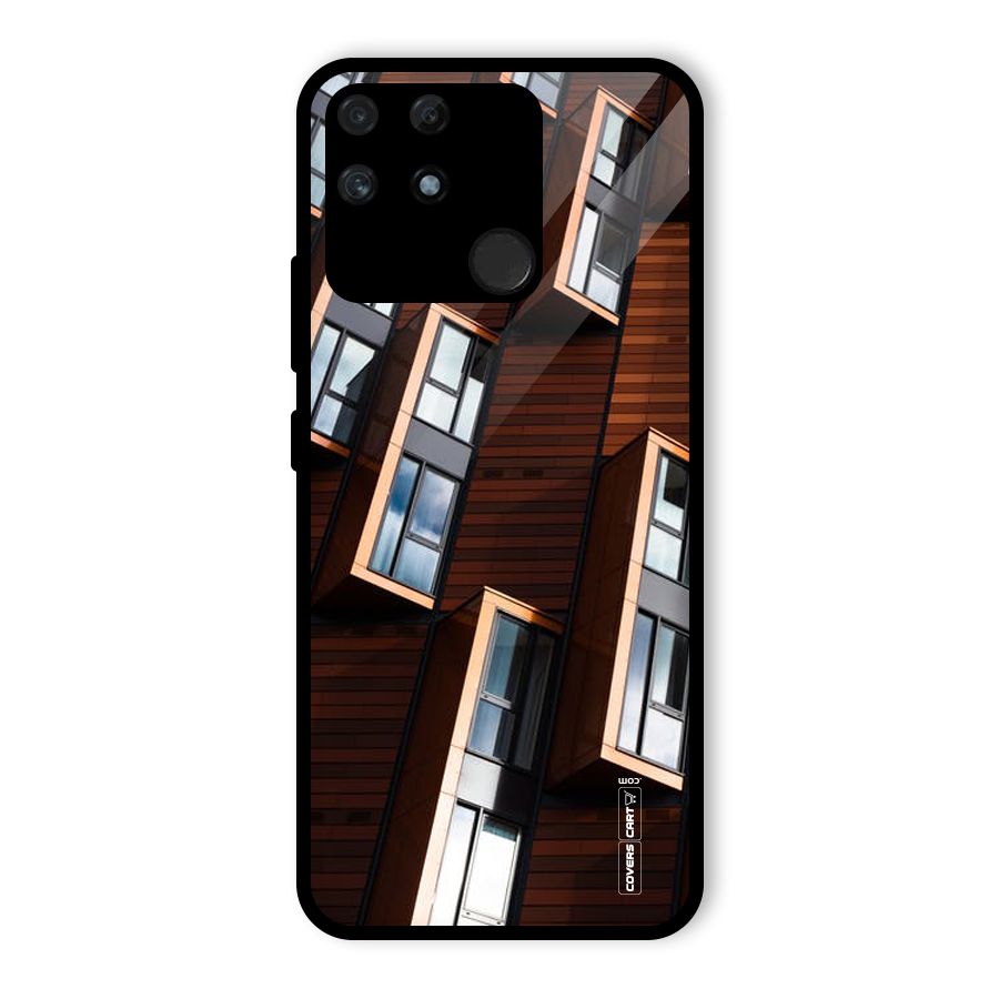 Window Abstract Glass Back Case for Realme Narzo 50A