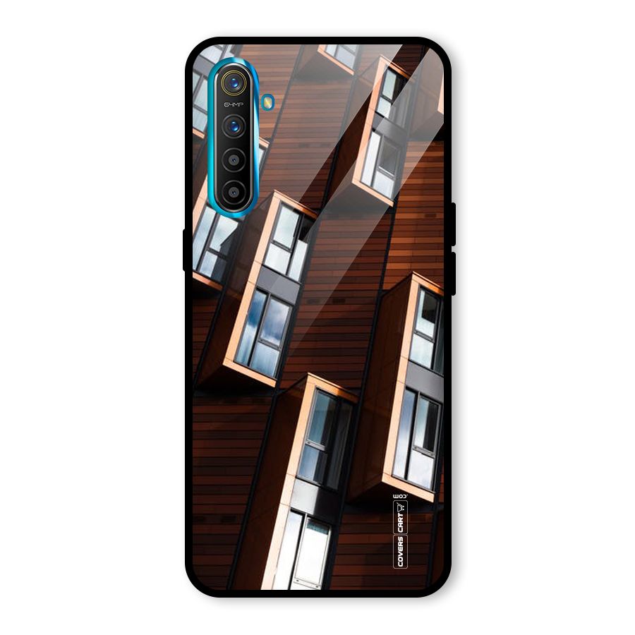 Window Abstract Glass Back Case for Realme X2