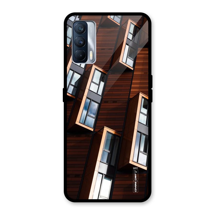 Window Abstract Glass Back Case for Realme X7