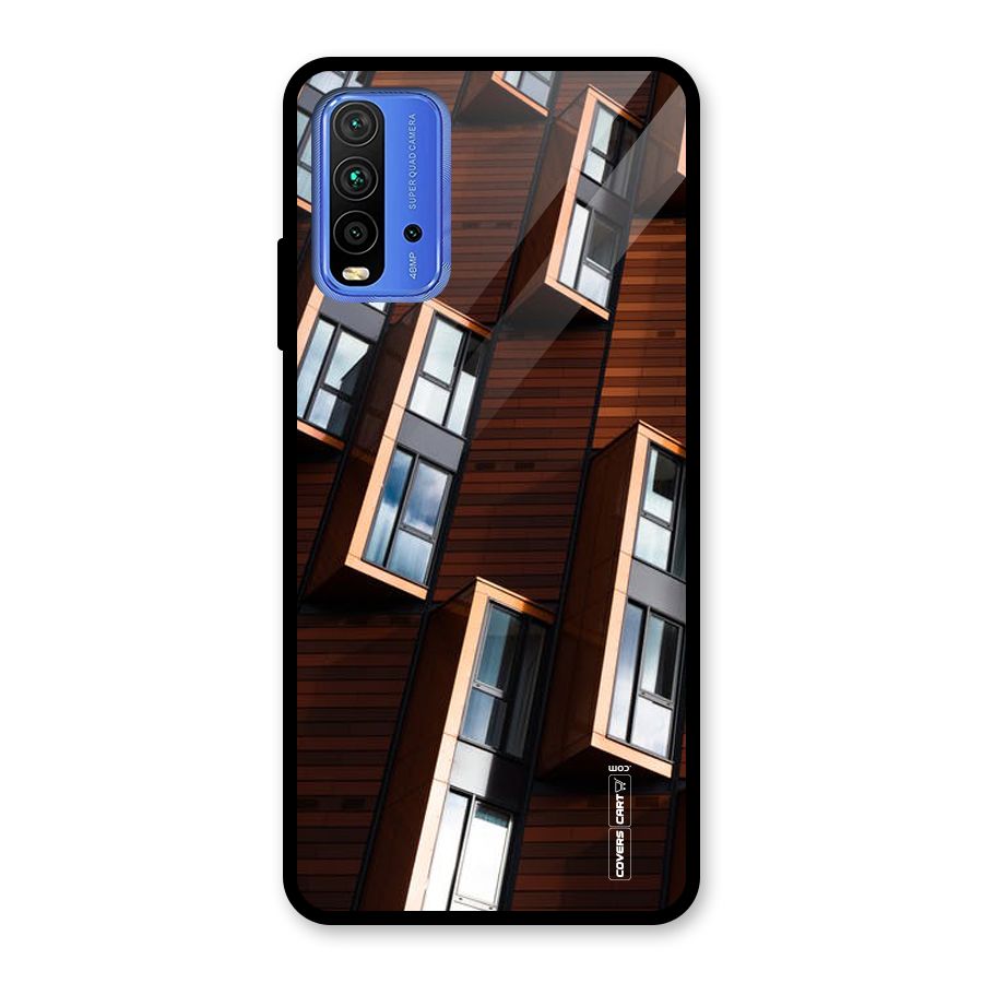 Window Abstract Glass Back Case for Redmi 9 Power
