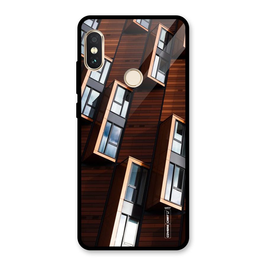 Window Abstract Glass Back Case for Redmi Note 5 Pro