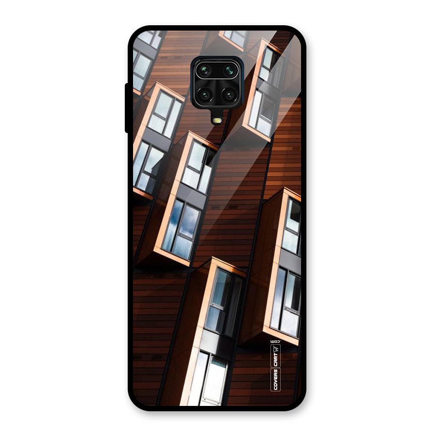 Window Abstract Glass Back Case for Redmi Note 9 Pro